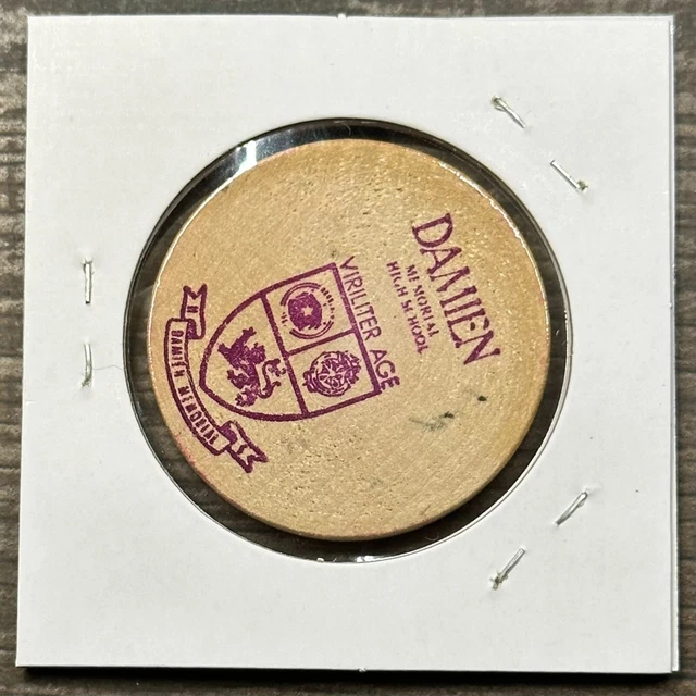 Father Damien Famous People Of Hawaii Series - Wooden Nickel - Hawaii Token Coin 2
