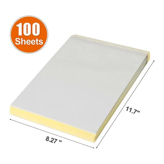 100 Sheets Carbon Paper - Tattoo Transfer Paper, Graphite Paper Tattoo Tracing