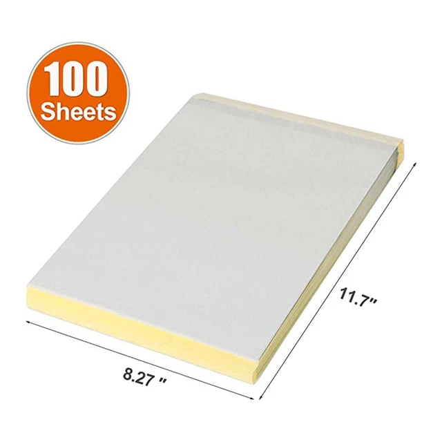 100 Sheets Carbon Paper - Tattoo Transfer Paper, Graphite Paper Tattoo Tracing