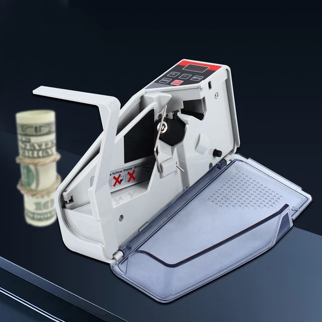 Mini Geldschein-Zähler 600/min Tragbarer Geldzähler V40 – Zählt 600 Scheine Pro Minute, LED-Display, Add-Funktion & Stapelmodus, Mit Netzteil Oder Batteriebetrieb, Für Bank, Shop & Unterwegs
