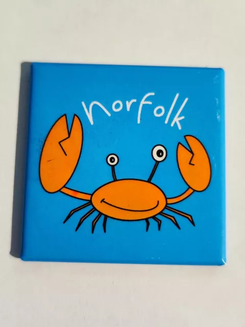 Norfolk Crab Blue Slim Small Fridge Magnet 5 x 5 cm