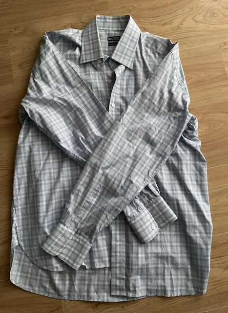 Chemise Homme PEPE JEANS Bleu à Carreaux – Manches Longues, Taille M, Coton