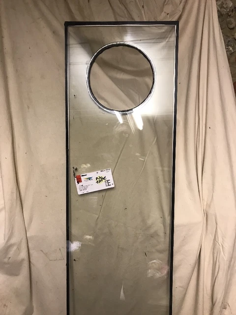 Glass With Cat Flap Or Dog Flap Hole Or Extractor Vent Hole - Made To Order