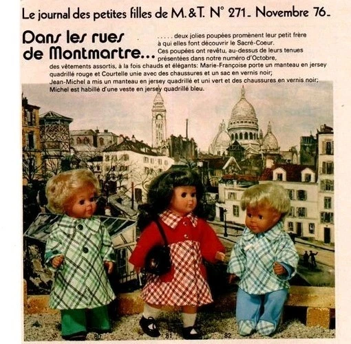 Patron poupée Modes et Travaux février 1954 - Françoise, ses poupées et ses créations