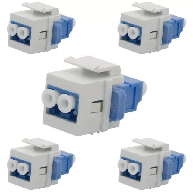 2X(Adaptateur Fibre Optique LC LC Vers LC Duplex Multimode 10GB F/F Coupleu1871