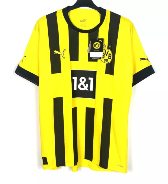 BNWT 2022 2023 Borussia Dortmund Puma Player Issue Home Football Shirt Men's L