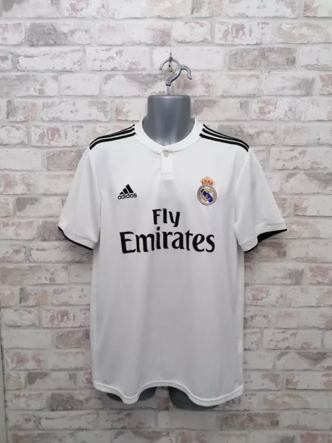Fc Real Madrid 2018/2019 Home Football Shirt Jersey Adidas Size L