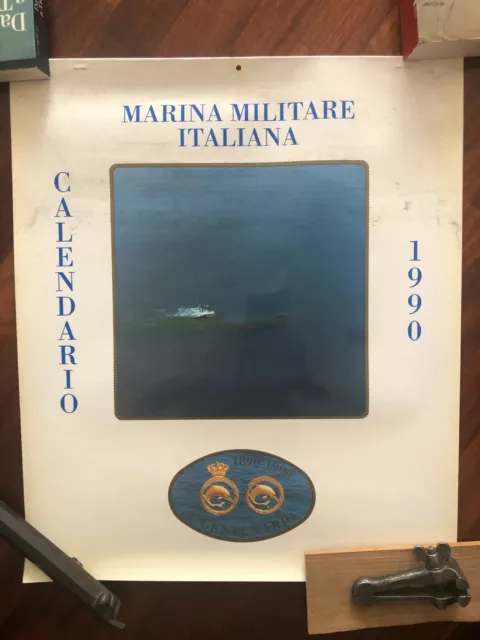 Vintage 1990 CALENDARIO MARINA MILITARE - CENTENARIO SOMMERGIBILISTI