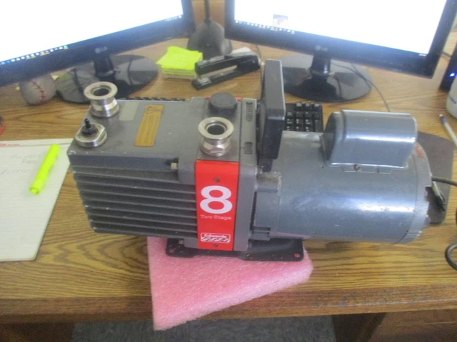 Edwards: E2M8 High Vacuum Pump.  Model 8 Two Stage with Franklin Motor <
