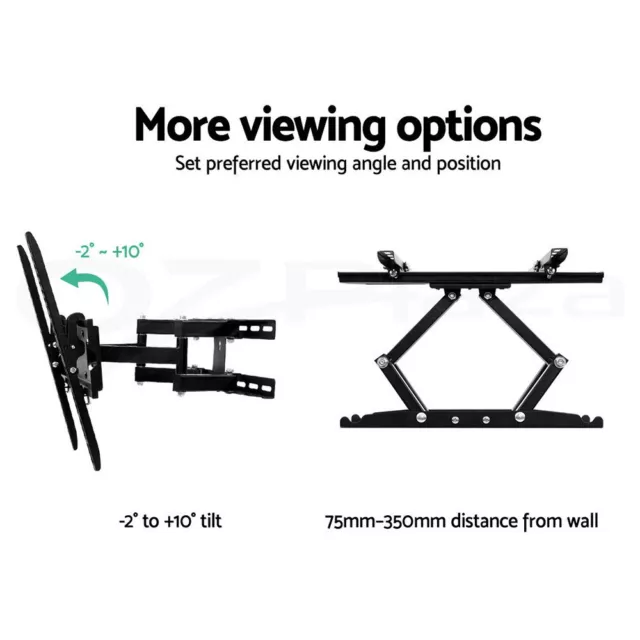 Artiss TV Mount Wall Bracket Tilt Swivel Flat Slim LED LCD 23 32 42 50 55 inch 3