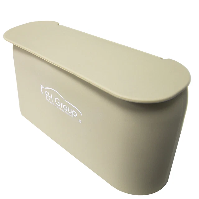 FH Group Multi-Usage Étanche Portable & Durable Silicone Poubelle - Beige
