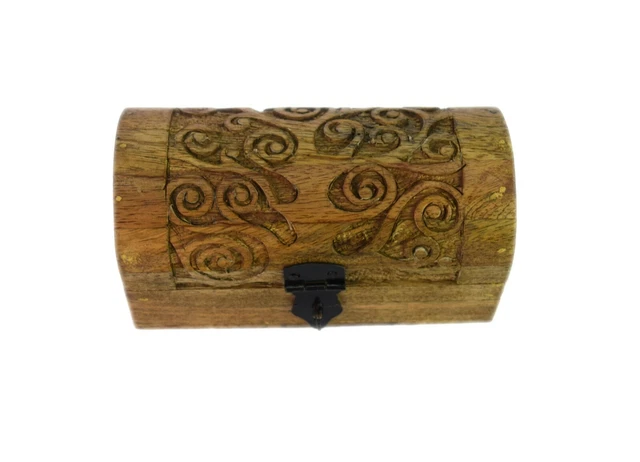 Belle Maison Décoratifs Boîte en Bois Indien Multi-Utility Bibelot Boîte i71-480