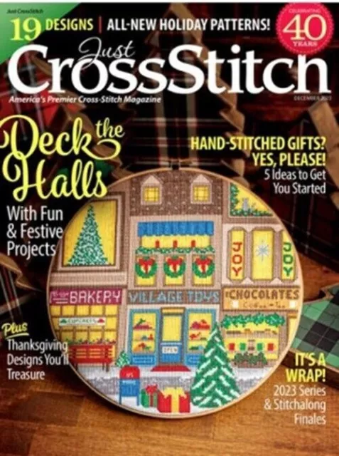 Just Cross Stitch magazine - Dec 2023 - 19 Designs + Fun & Festive Projects!!