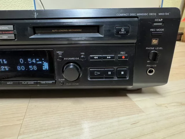 Sony MXD-D4 CD-Player +  MiniDisc Recorder Kombi MDLP ! minidiscplayer mit BDA 2