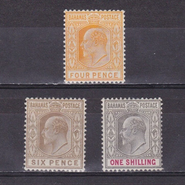 BAHAMAS 1902, SG# 64-68, CV £45, Wmk Crown CA, Part set, MH
