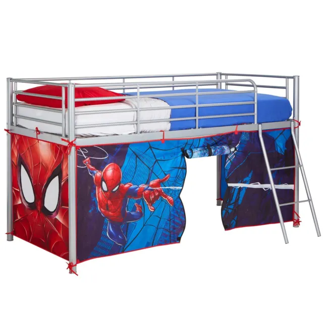 Oficial Spiderman Media Cama Tienda Jugar Diversión Dormitorio Niños