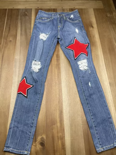 Carmar Pants Adult Size 25 Womens Denim Stars Jeans