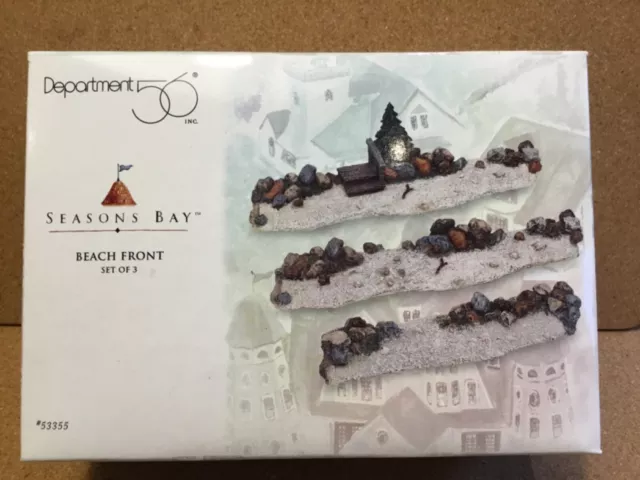 Department 56 SEASONS BAY BEACH FRONT Set of 3 Accessories