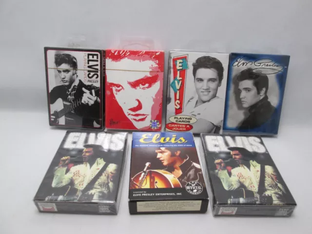 Elvis Presley Playing Cards (Lot of 7) New Sealed