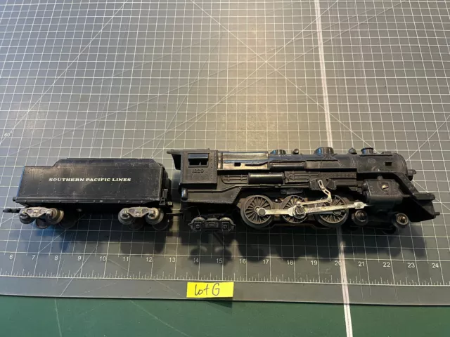 Marx Train SCARCE 1829 Locomotive Engine 4-6-4 w/SPL 3/16th Tender RUNS LOT G