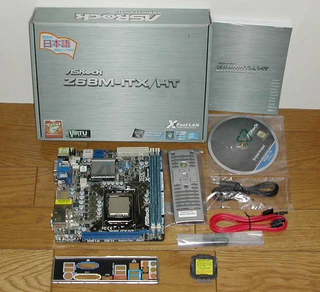 ASROCK Z68M-ITX-HT LGA1155 with CPU memory $182.67 - PicClick CA