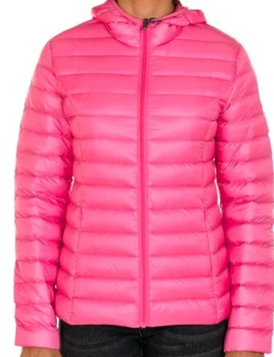 JOTT DOUDOUNE LÉGÈRE Rose Flashy Luxe *Cloe À Capuche Cintrée