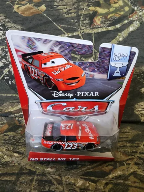 Disney Pixar Cars No Stall #123 14/16 Piston Cup Red Toy Race Car 2013 Mattel C2
