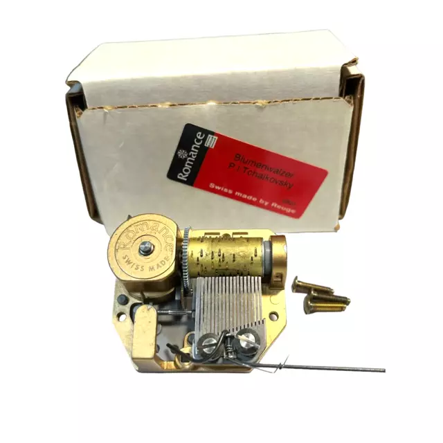 Reuge Romance Music Box Movement Swiss Made Blumenwalzer P. Tchaikovsky No. 5621