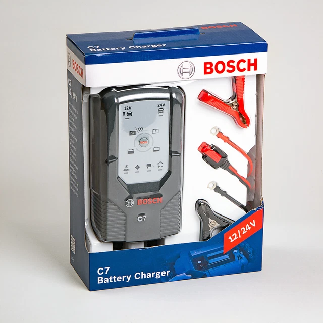 BOSCH 018999907M BATTERY Charger C7 12V24V Automatic 120Ah 7A £74.76