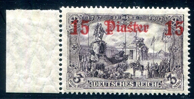 DEUTSCHE KOLONIEN TÜRKEI 1905 46a ** POSTFRISCH ATTESTKOPIE J-L BPP (H5784