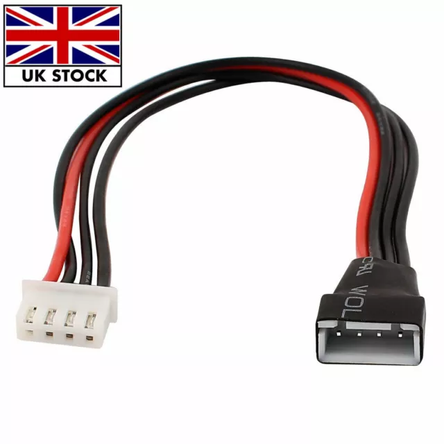 RC 3S Lipo Battery 4Pin JST-EH Balance Charger Cable Extension Lead 20 cm