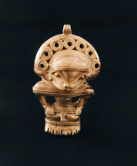Pre-Colombian-Tumbaga-Tairona  Antropomorfic Pendant