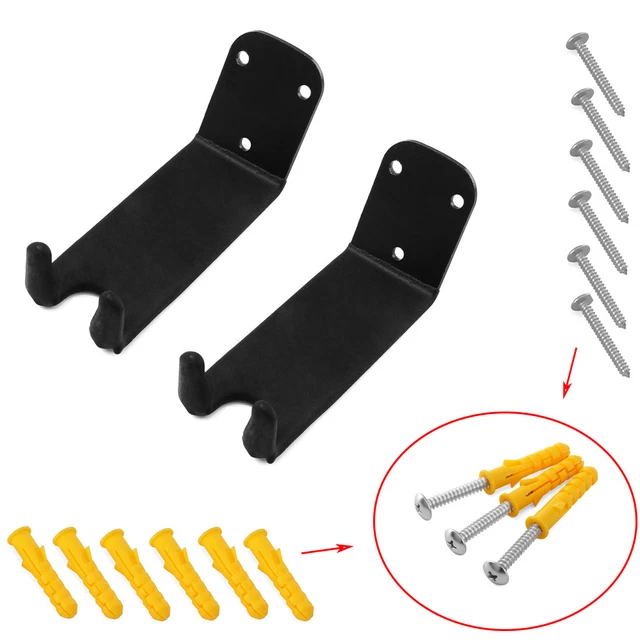 1 Pair Bike Wall Mount Storage Holder Metal Stand Bicycle Cycling Pedal Hanger