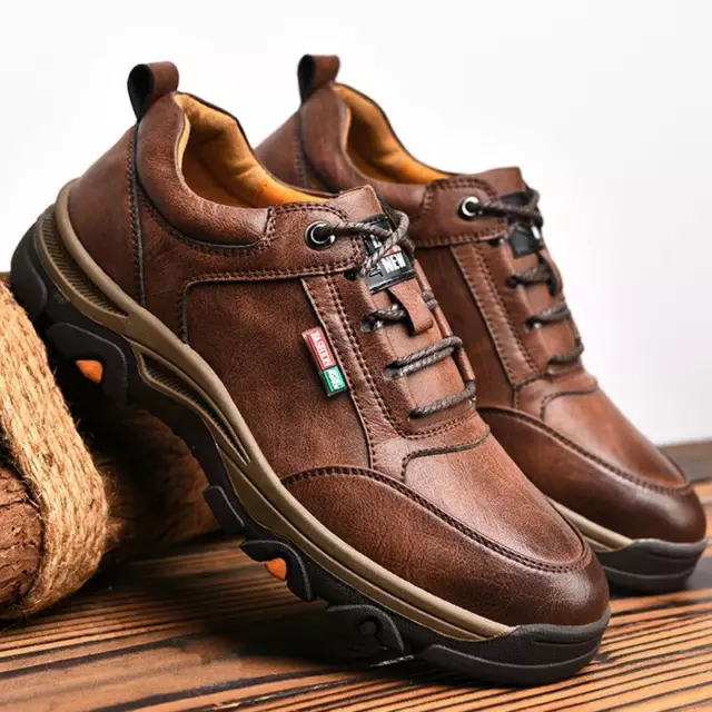 Zapatos De Negocios Para Hombre Calzado Informal De Cuero Casual Senderismo Lujo