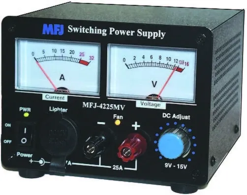 MFJ-4225MV Switching Power Supply 13.8V 25A Authorized MFJ Dealer! FREE SHIPPING