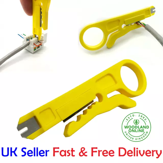 Cable Stripper Crimper Tool Portable Pliers Stripping Crimping Wire Cutter UK