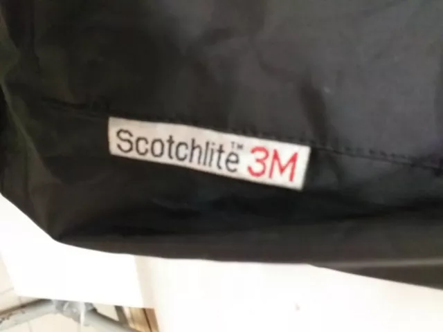 TUTA ANTIPIOGGIA DA MOTO NERO  3 M Scotchlite  - TG   XL 2