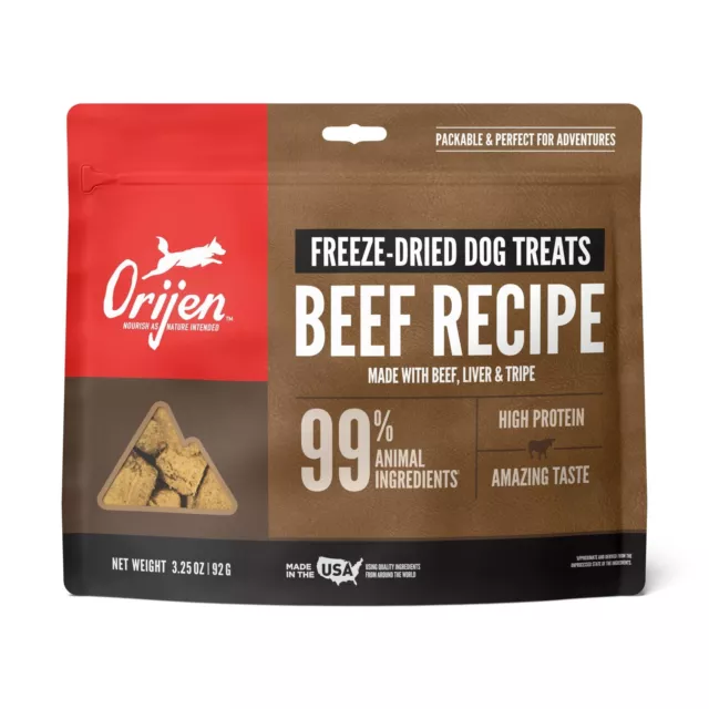 ORIJENï¿½ Freeze Dried Dog Treats, Grain Free, High Protein, Raw Animal Ingredie
