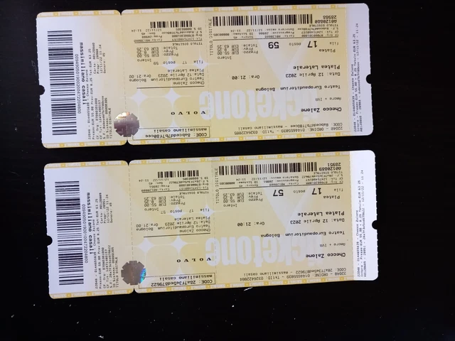 2 biglietti teatro CHECCO ZALONE - TEATRO EUROPAUDITORIUM - 12/04/23 ORE 21.00