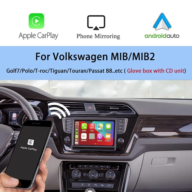 WIRELESS APPLE CARPLAY Android Auto Retrofit Kit Decoder For VW MQB ...