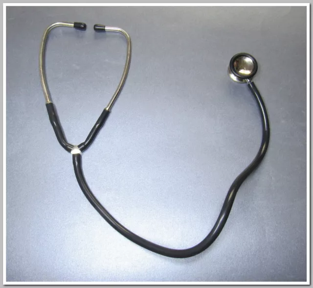Old Vintage Doctor Classic Stethoscope with black Tubes 1950's  USSR #23923
