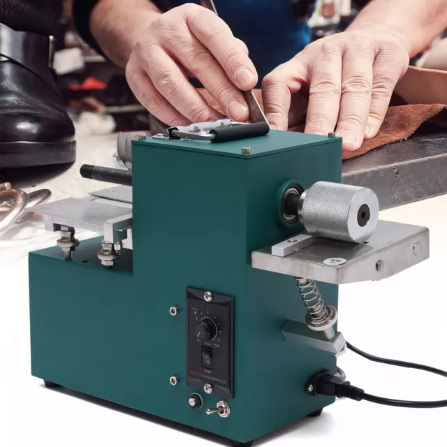 Electric Leather Strap Cutter Machine Leather Strip Cut Cutting Splitter 1400Rpm