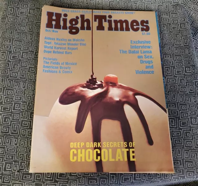 High Times Magazine #6 Oct 1975 Aldous Huxley Dalai Lama Marijuana Rastafarian