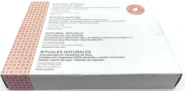 Partylite Tealight Candles Energize Natural Rituals Box of 12 *Choose Quantity*