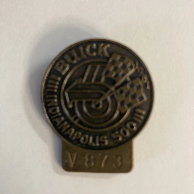 1981 Indianapolis 500 Bronze Pit Badge Pin #V873, Indy 500, Buick