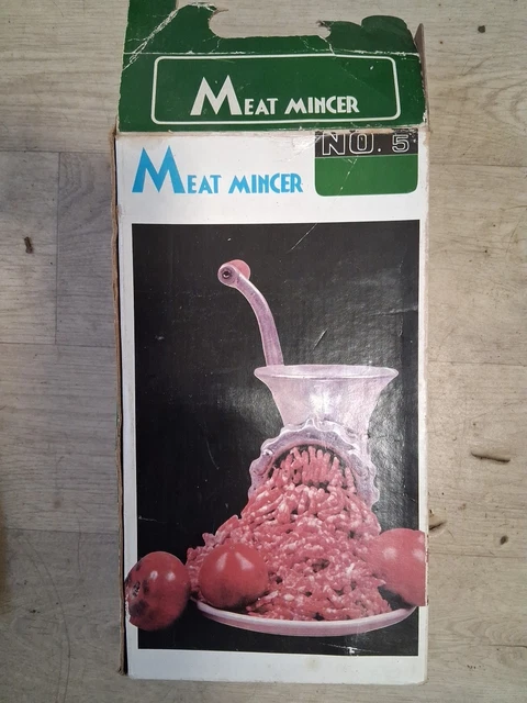 Hachoir à Viande Ancien SWM Numéro 8 Sur étau - Hauteur 29,5 Cm - Objet De Collection