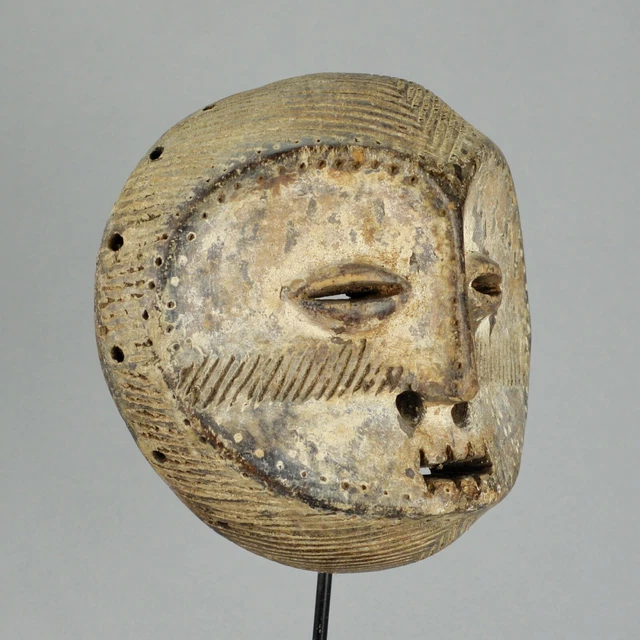 LEGA Wood idimu Mask Bwami Cult Congo Zaire DRC African Tribal Art 1264 5