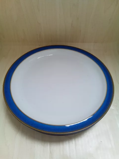 Denby Imperial Blue Dinner Plates 10.5" X3