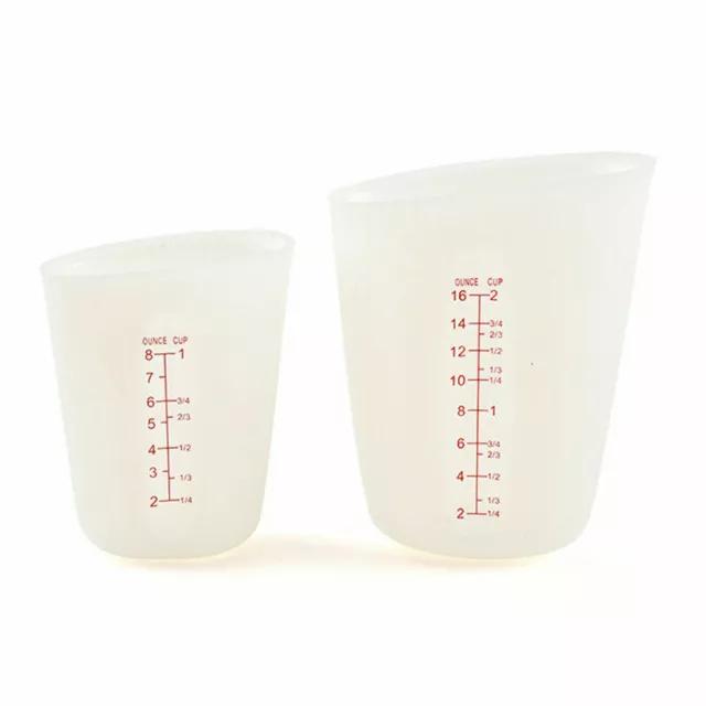250/500ML Messbecher Silikon Harz Kleber Werkzeug Küchen Backen Bastel Supply