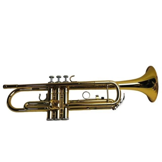 YAMAHA YTR-3335 Trumpet Gold Lacquer Finish Double Yellow Brass Bell Bb Tone VGC